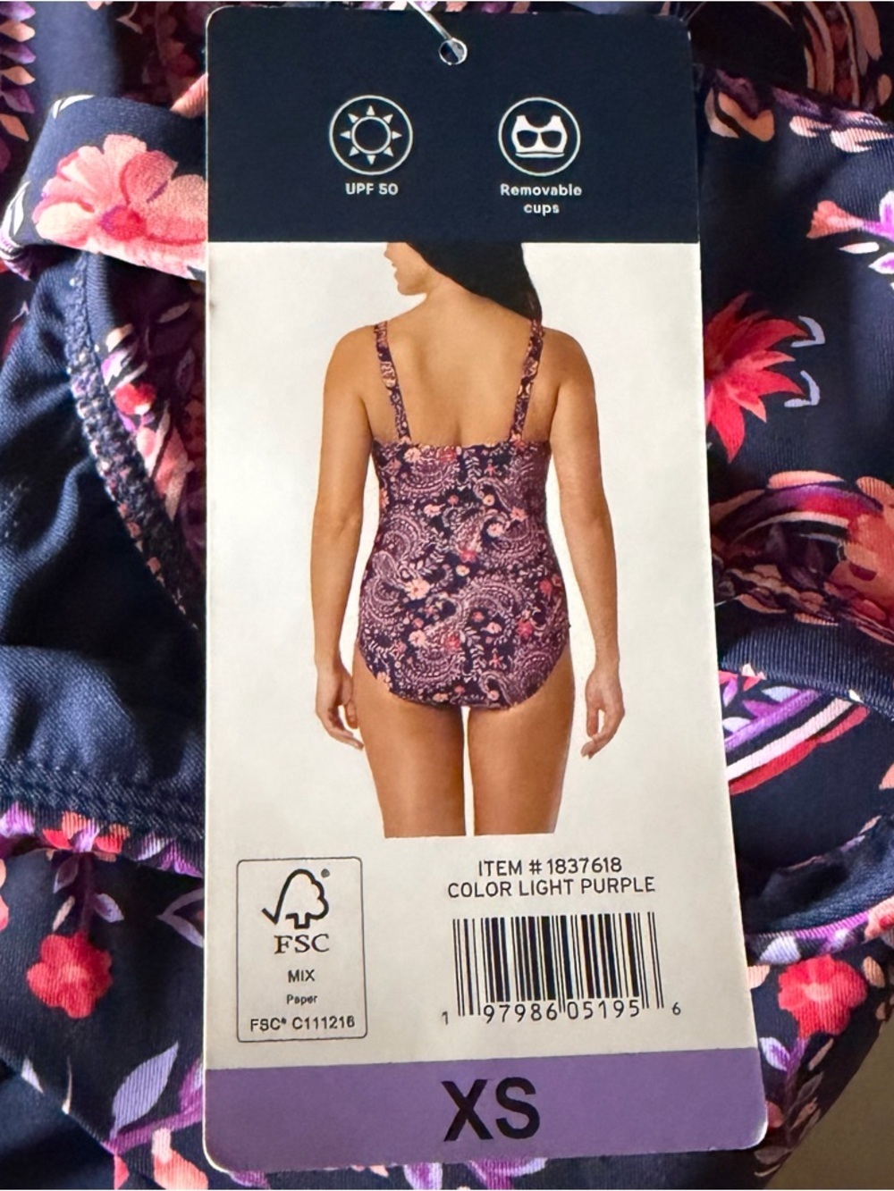 Lands’ End SlenderSuit Grecian One Piece Swimsuit - Picture 5 of 8